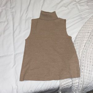 Zara sleeveless knit turtleneck